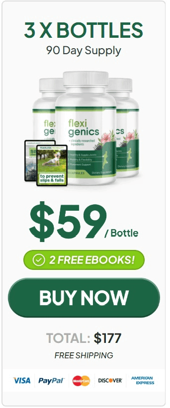 FlexiGenics 3 bottles — 90-day supply