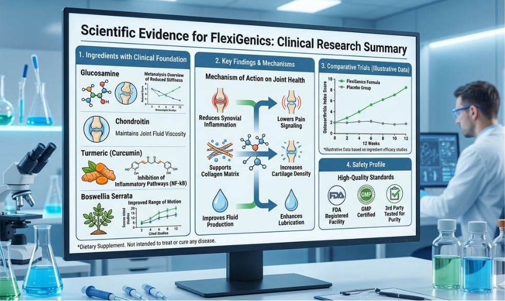 Scientific evidence supporting FlexiGenics ingredients